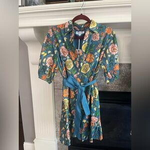 Beau & Ro Belted Flower Dress